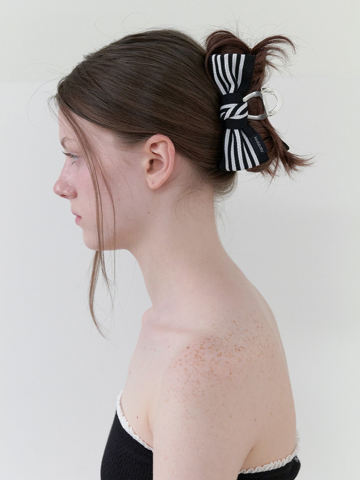 카인더베이비(KINDABABY) stripe ribbon claw - basic