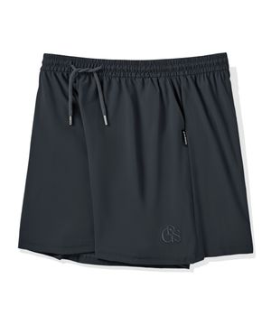 쿨링 나일론 5인치 스트레치 쇼츠 (딥차콜)