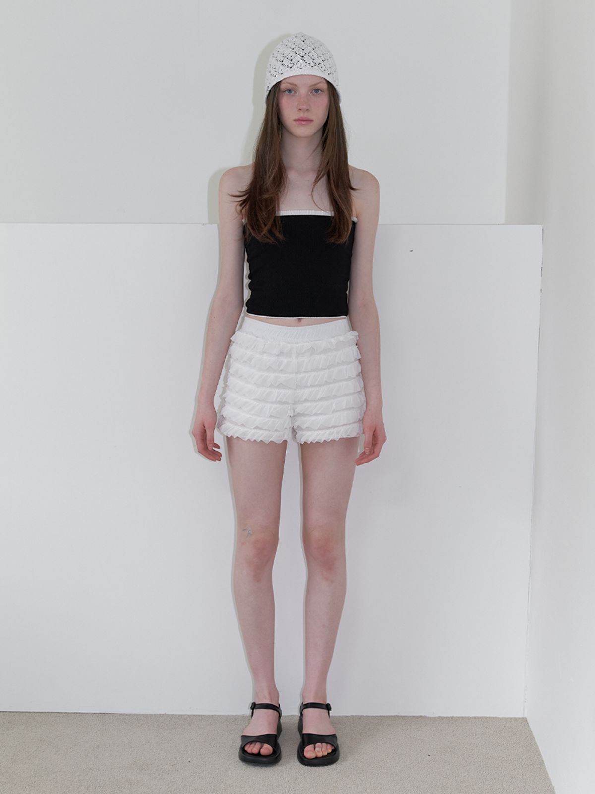 카인더베이비(KINDABABY) lace bloomer shorts - off white