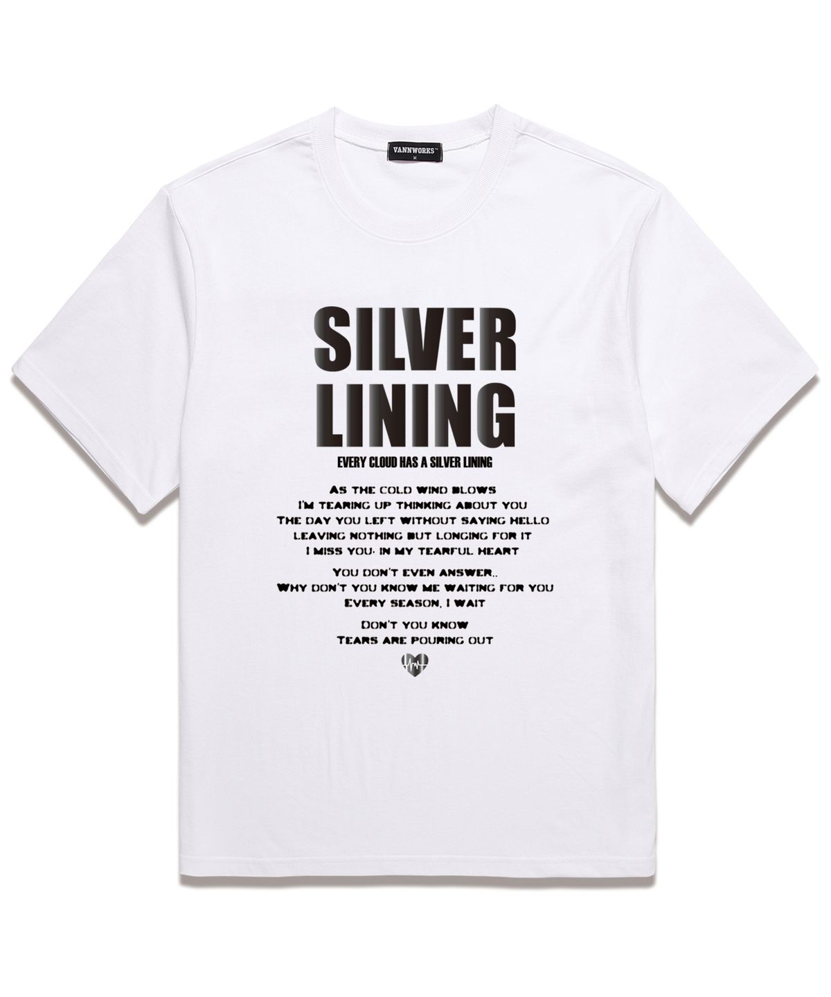 밴웍스(VANNWORKS) SILVER LINING 반팔 티셔츠 (VS0131) 화이트