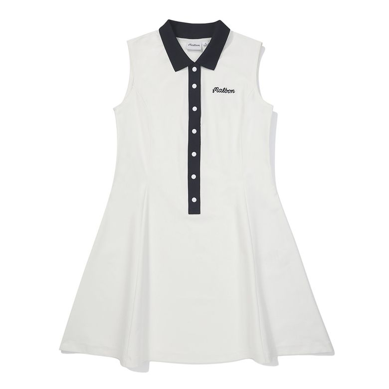 버튼업 슬리브리스 원피스 OFF WHITE (WOMAN)