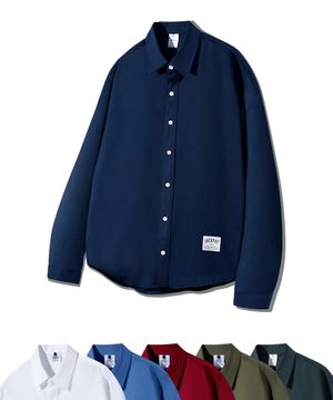 베이직 포인트 라벨 오버핏 셔츠 GLS-711