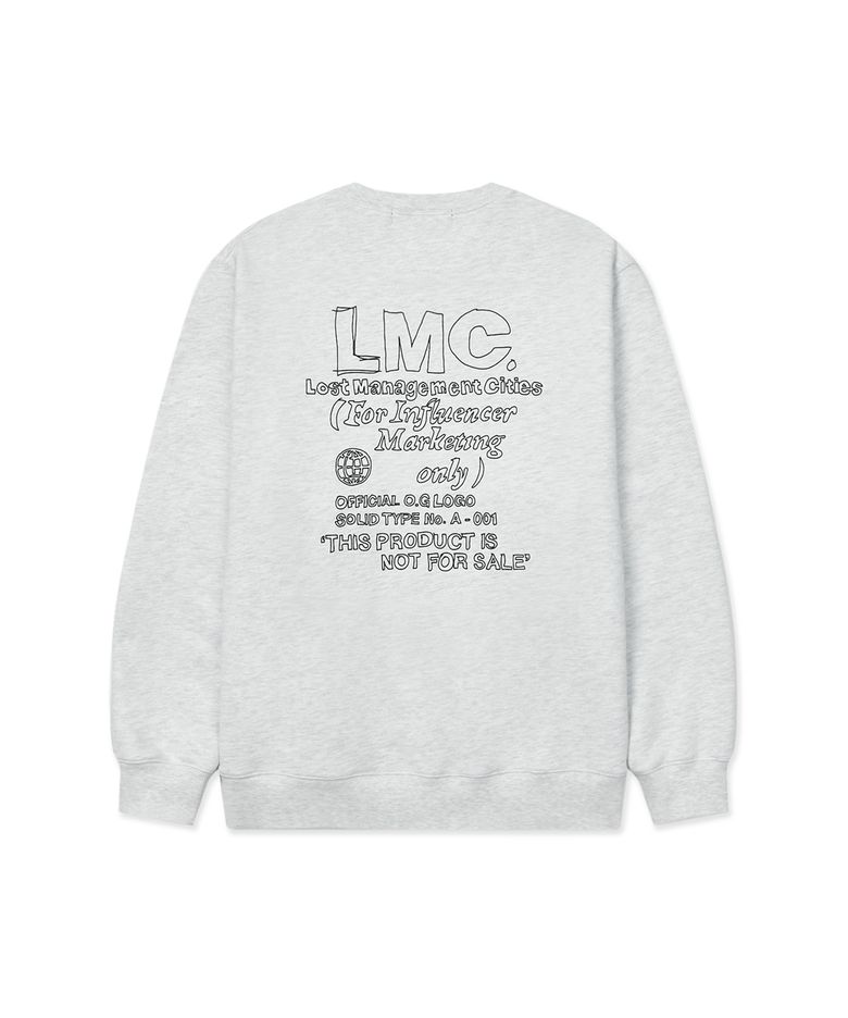 FN DOODLE SWEATSHIRT light heather gray