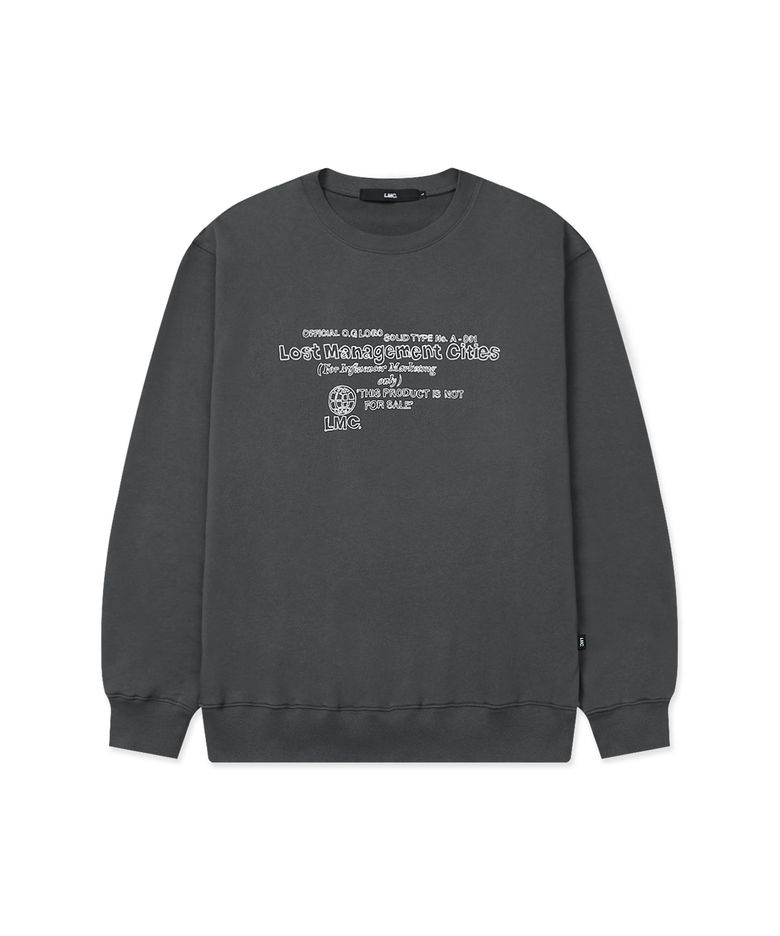 FN OG DOODLE SWEATSHIRT charcoal