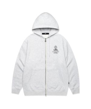 SIGNATURE COMBO ZIP-UP HOODIE light heather gray