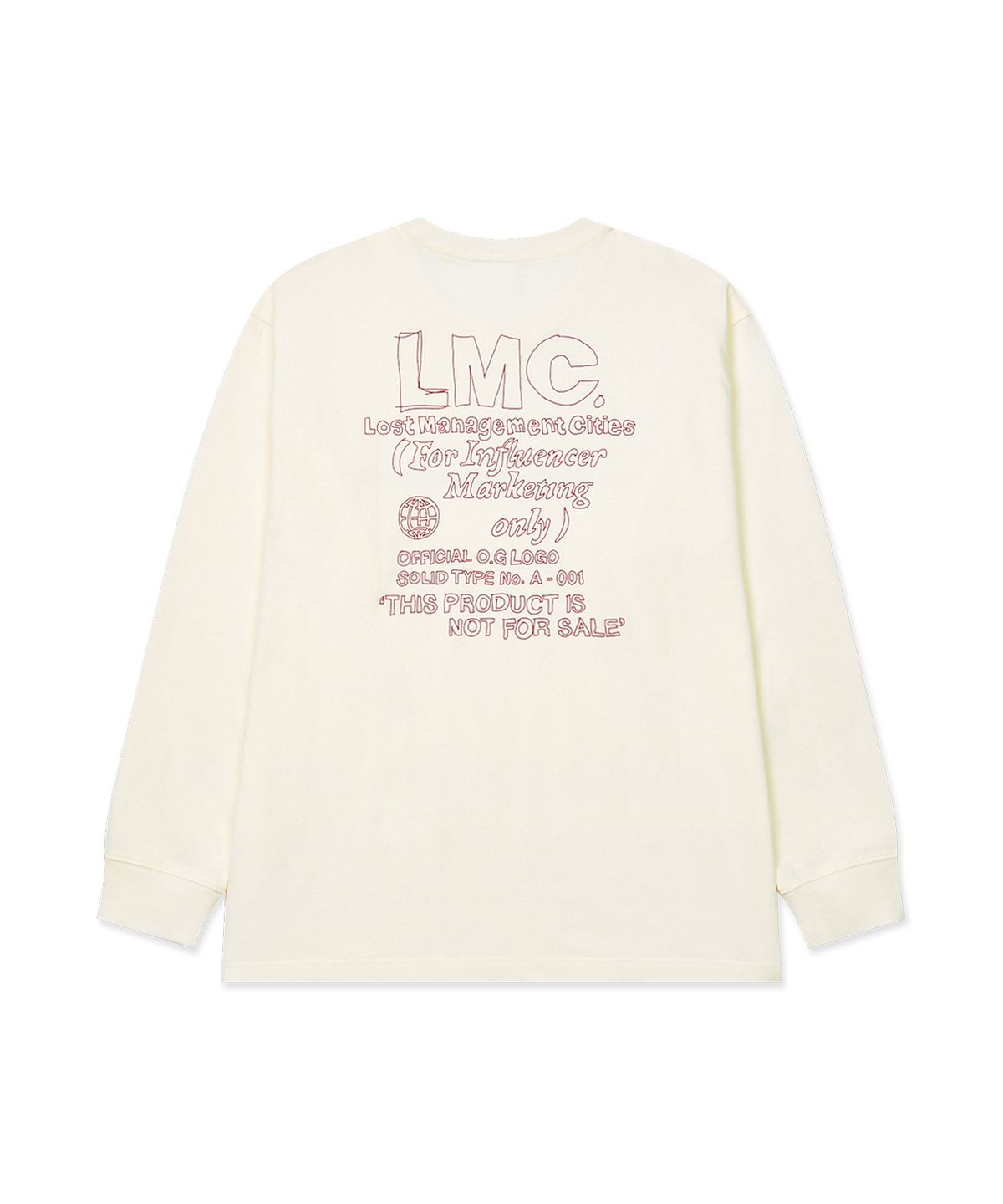 엘엠씨(LMC) FN DOODLE LONG SLV TEE ivory