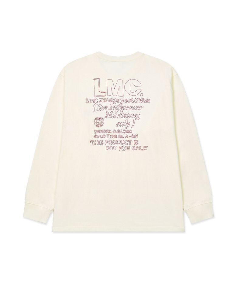 FN DOODLE LONG SLV TEE ivory