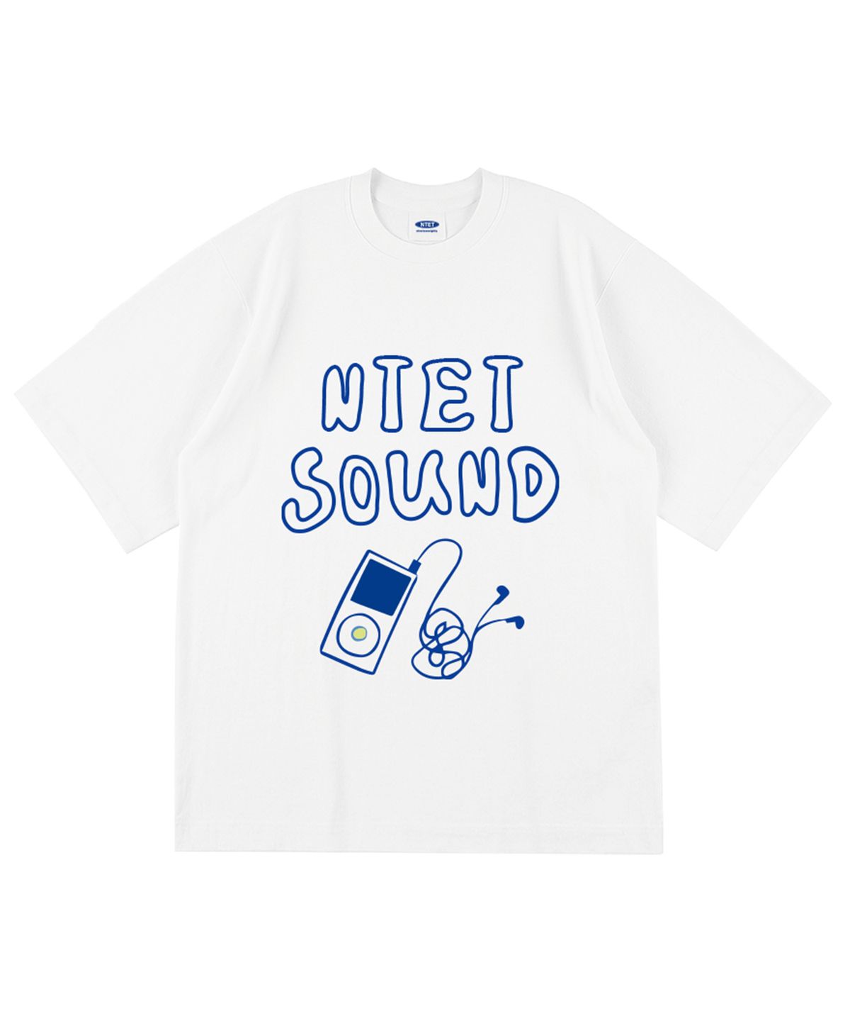 엔티이티(NTET) 사운드 오버핏 반팔티 화이트