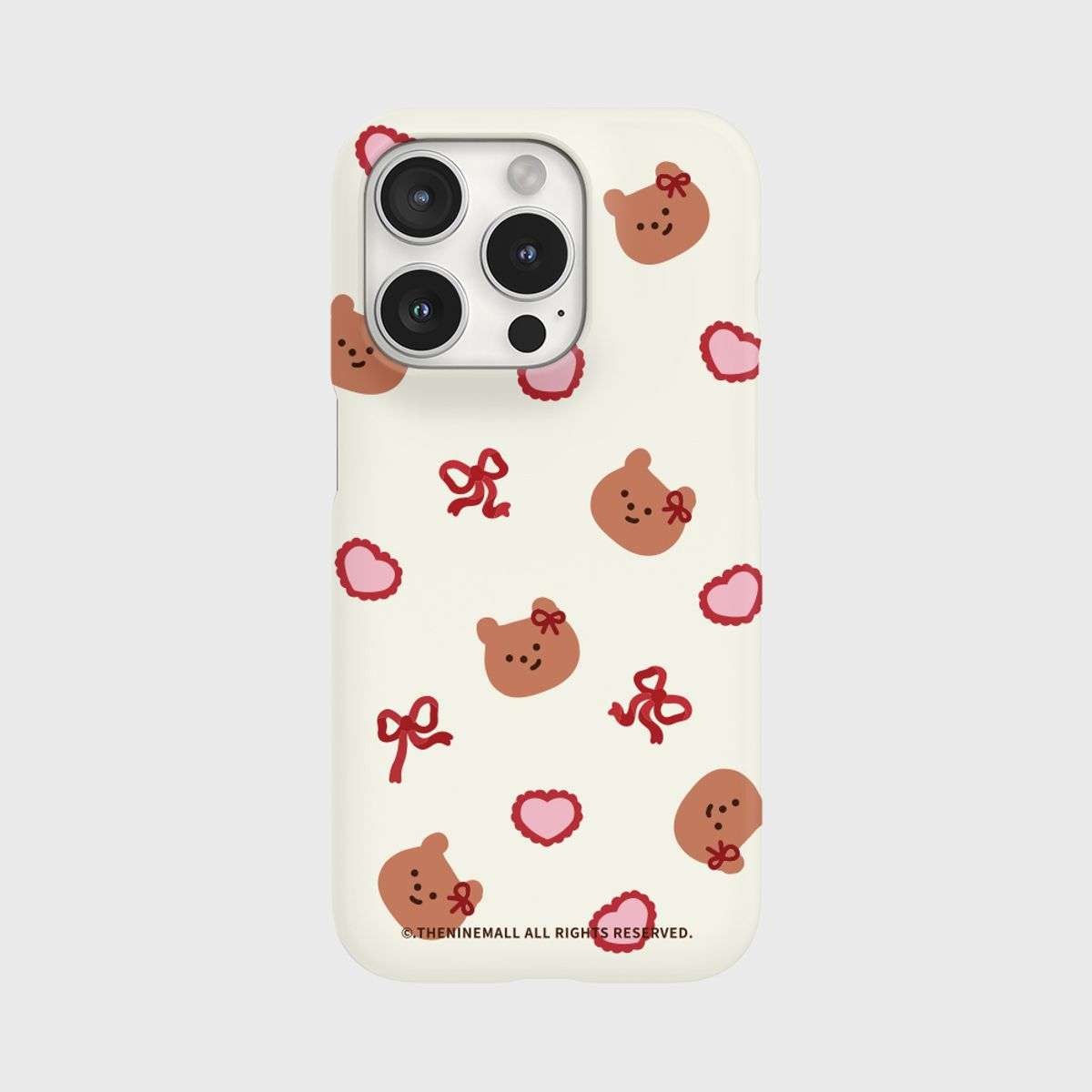 더나인몰(THE NINEMALL) red ribbon gummy pattern [하드 폰케이스]
