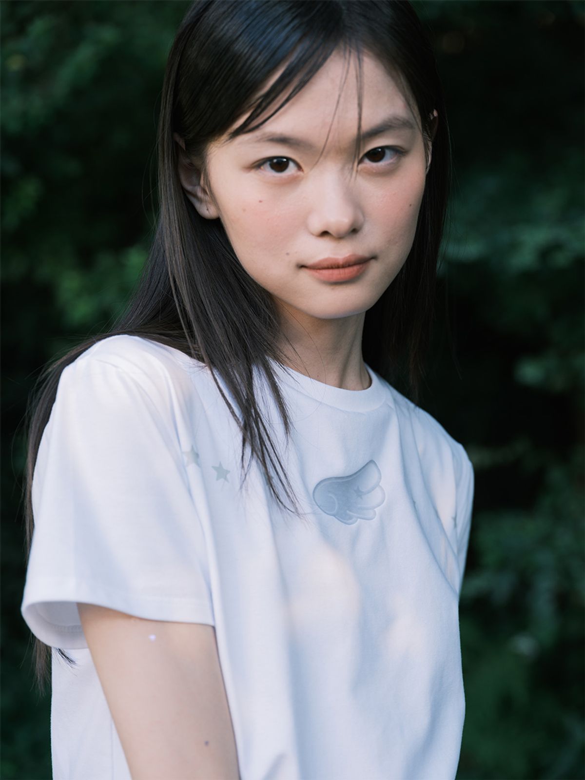 무음(MUWM) 글리치 윙 티셔츠 Glitch Wing T-shirt (White)