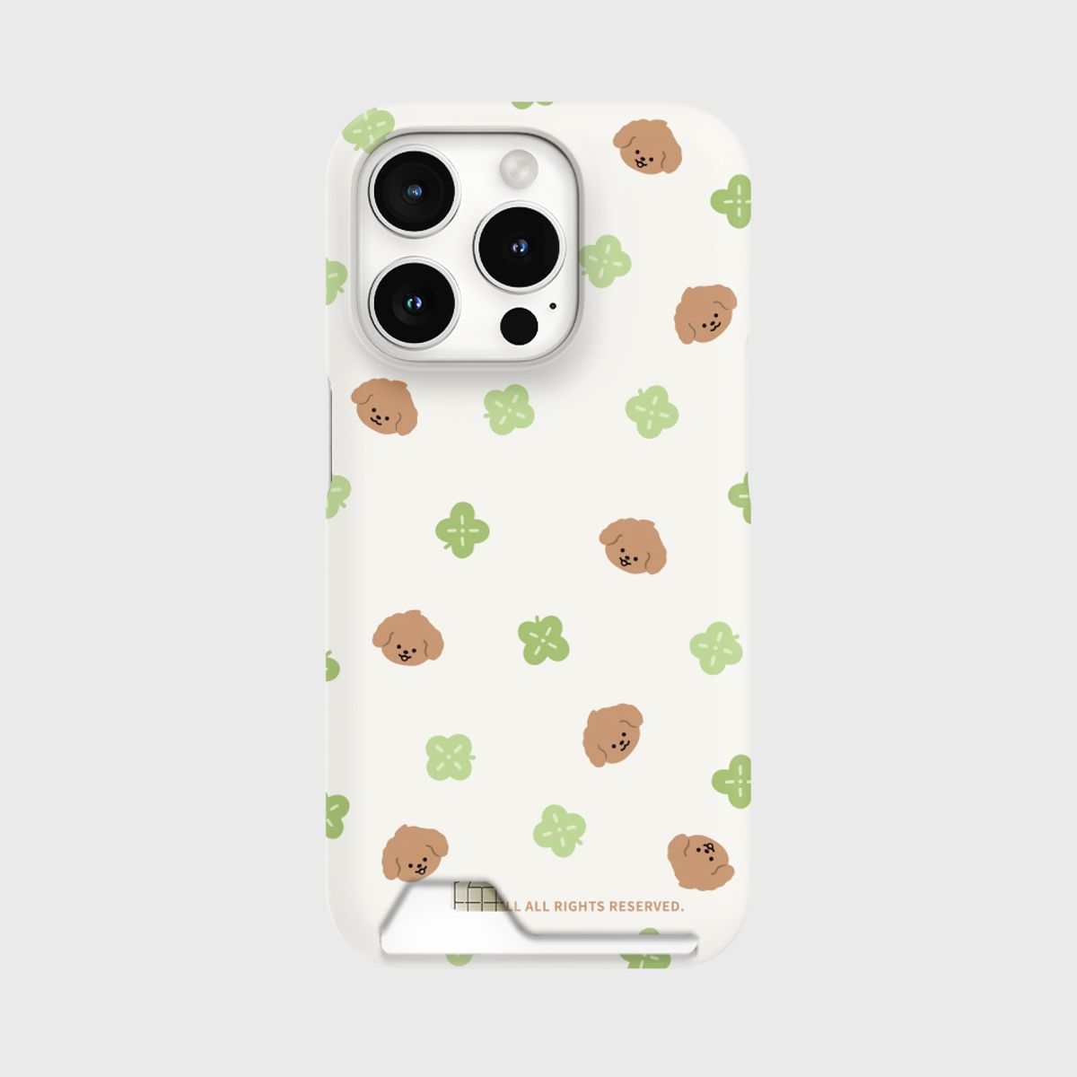 더나인몰(THE NINEMALL) lucky puppy pattern [카드수납 폰케이스]
