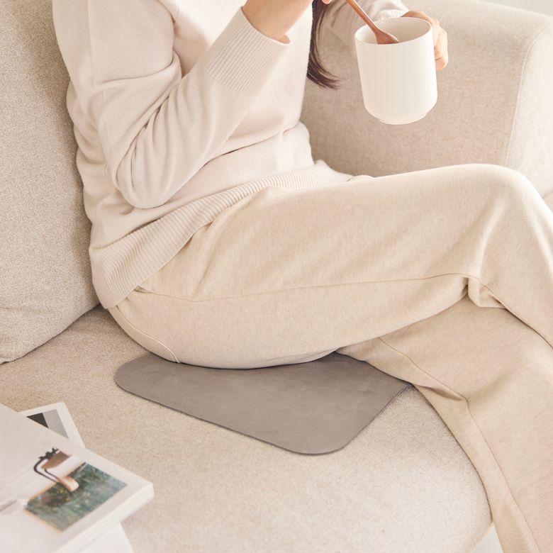 스웨이드 양면발열 휴대용 사각 전기방석 PD-S300 (3종 1택)