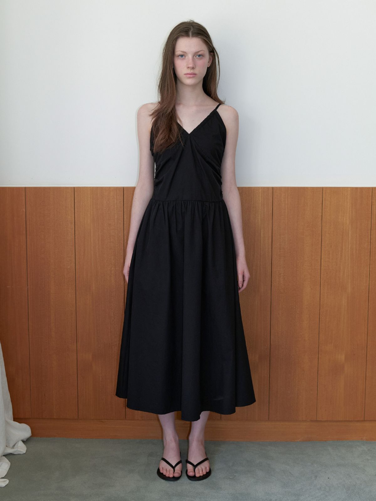 카인더베이비(KINDABABY) lena shirring dress - black
