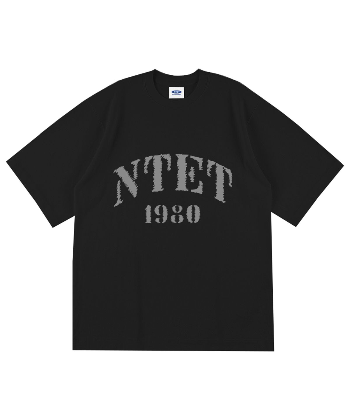 엔티이티(NTET) 1980버즈 오버핏 반팔티 블랙