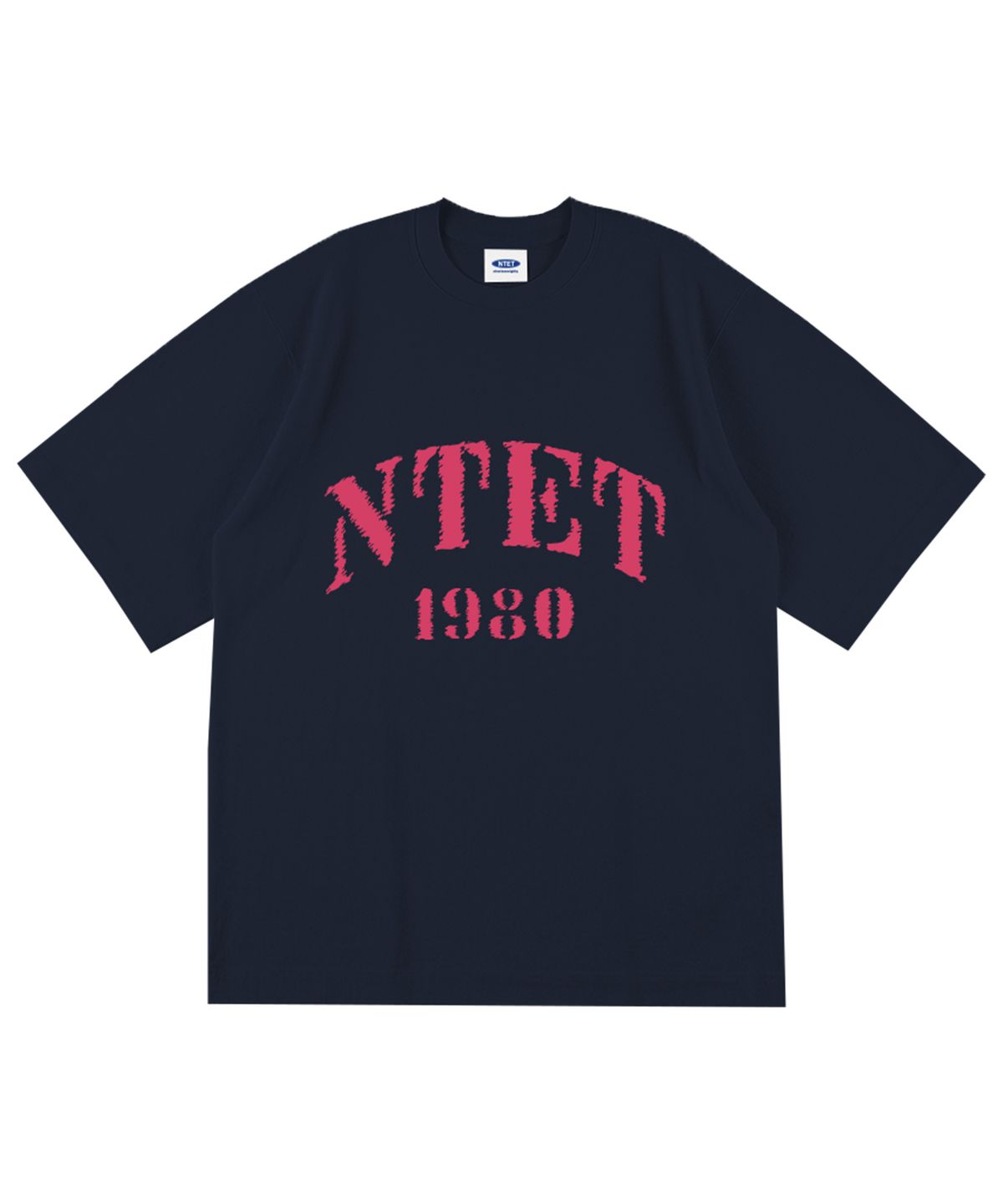 엔티이티(NTET) 1980버즈 오버핏 반팔티 네이비