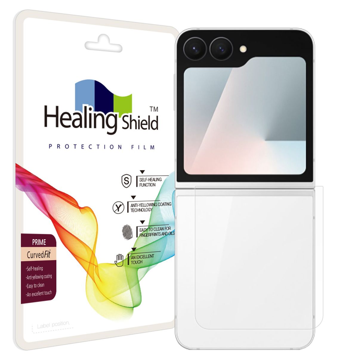 힐링쉴드(HEALINGSHIELD) 갤럭시 Z플립7 FE 프라임 고광택 후면보호필름 2매