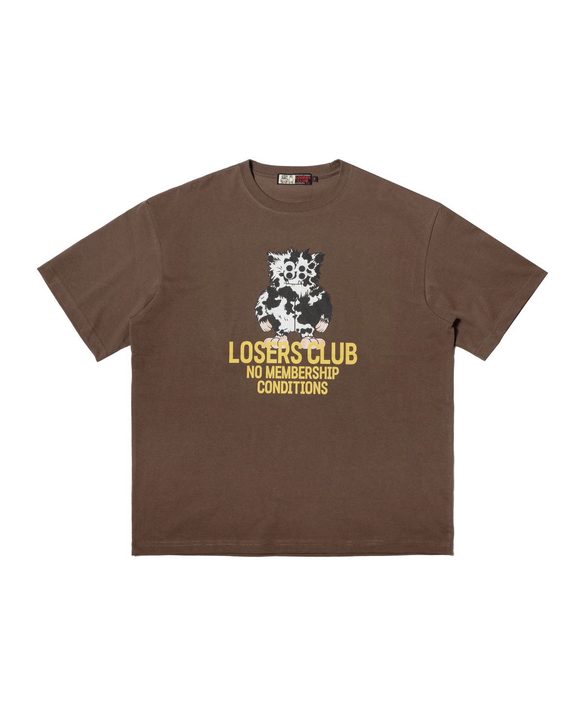루저스클럽(LOSERS CLUB) 예티 그래픽 반팔티셔츠 브라운