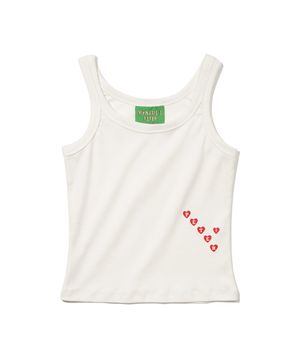 P.HEART SLEEVELESS - WHITE