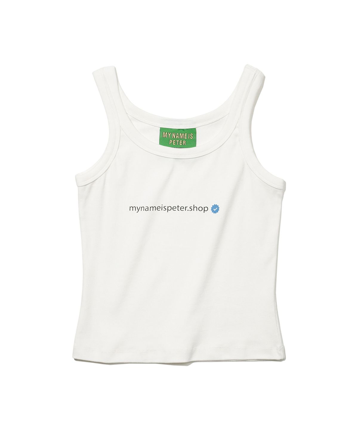 마이네임이즈피터(MYNAMEISPETER) PETER.SHOP SLEEVELESS - WHITE
