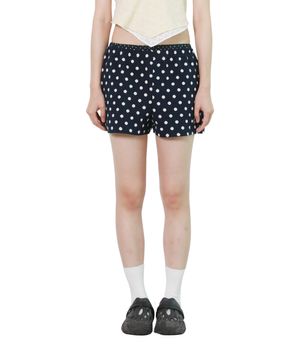 DOT LAYERED SHORT PANTS (NAVY)