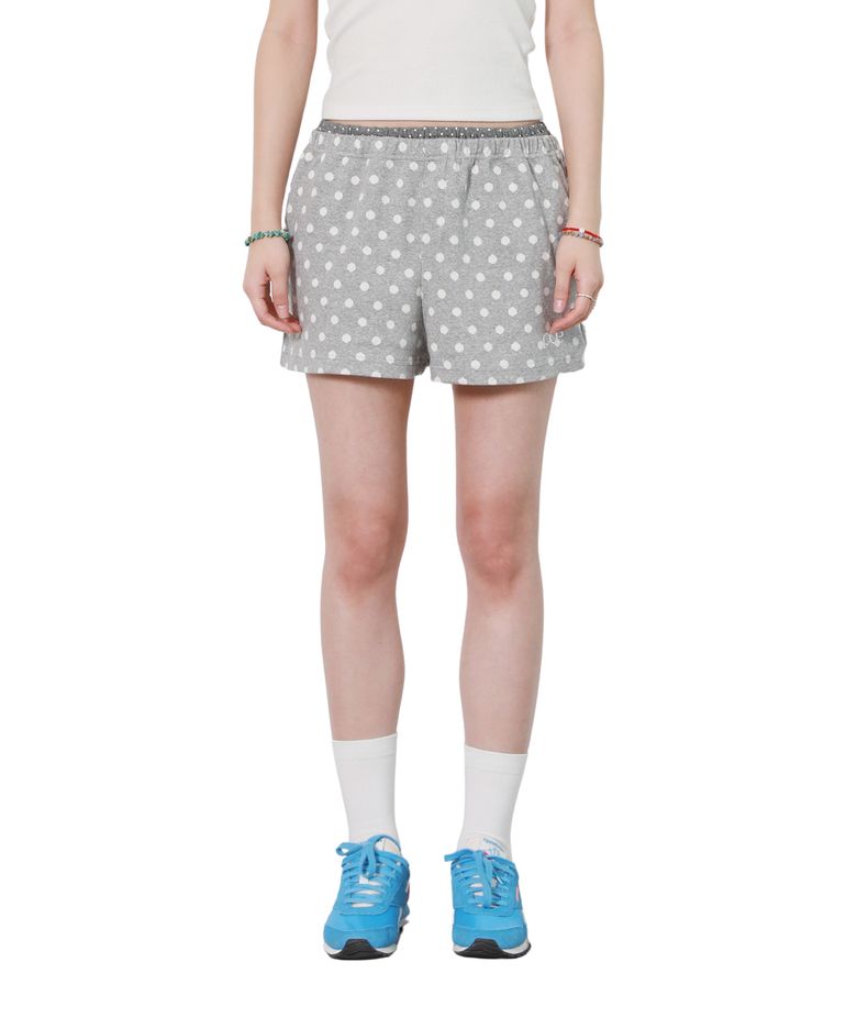 DOT LAYERED SHORT PANTS (GREY)