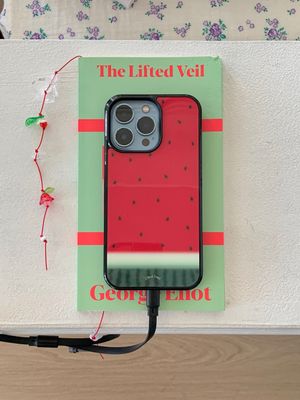 (S26 출시) watermelon glass bumper case 수박 아이폰 갤럭시 맥세이프 케이스