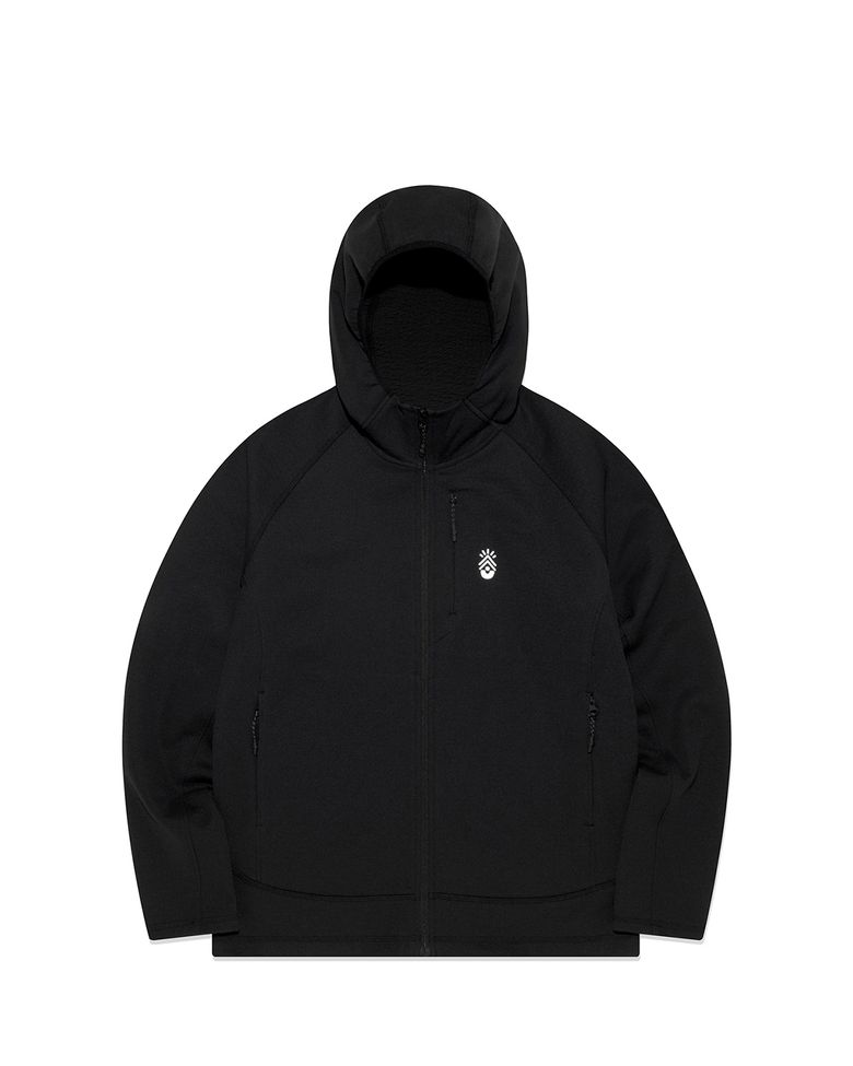 폴라텍 Polartec  POWER AIR zip hoody - BLACK