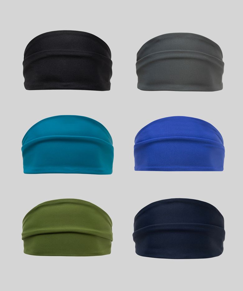 [2팩] 와이드 스포츠 헤드밴드 (6color)