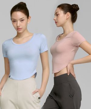 [2PACK] 젤라라이트 라운드 크롭탑 XT4355G