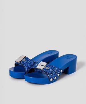 [Scholl X KHRISJOY] 원스트랩 우드 샌들  블루 (HH54K2H13P)