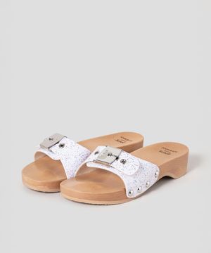 [Scholl X KHRISJOY] 원스트랩 우드 샌들  화이트 (HH54K2H111)