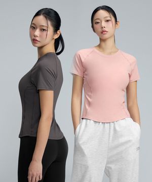 [2PACK] 데일리페더 슬림핏 숏슬리브 XTFST04J2