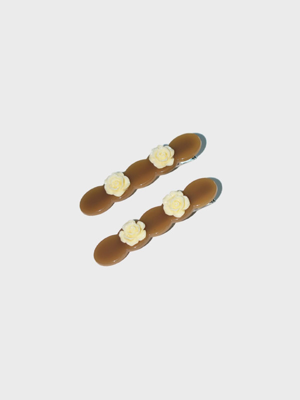 유지떼(USITE) Field CAMEL Flower HAIR PIN (2PCS 1SET)