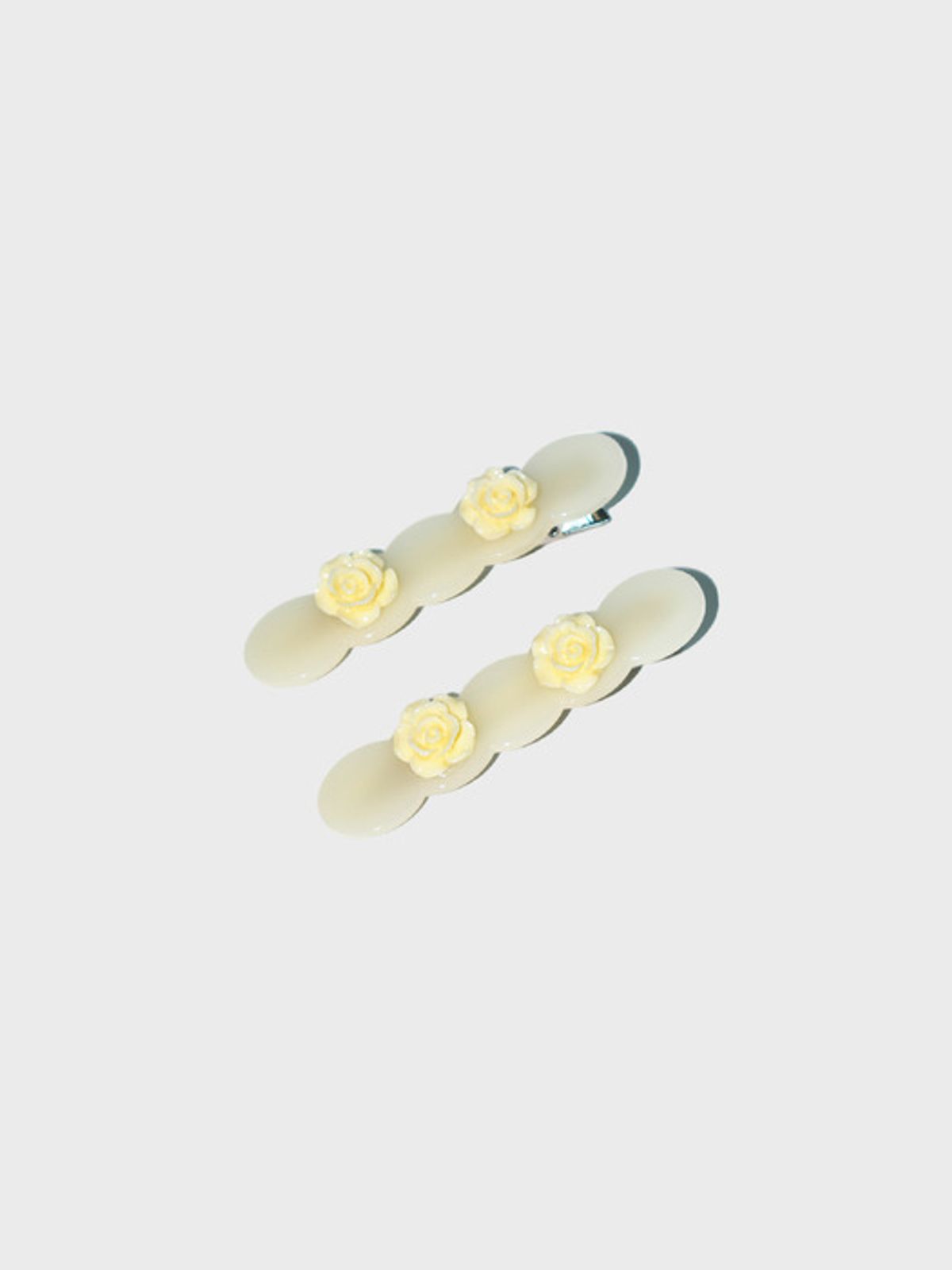 유지떼(USITE) Field IVORY Flower HAIR PIN (2PCS 1SET)