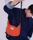 mini ver. Halfmoon cross bag_Brick orange
