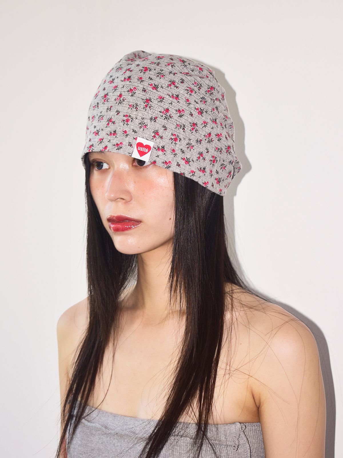 유지떼(USITE) BABY Floral SUMMER Hat (GREY)