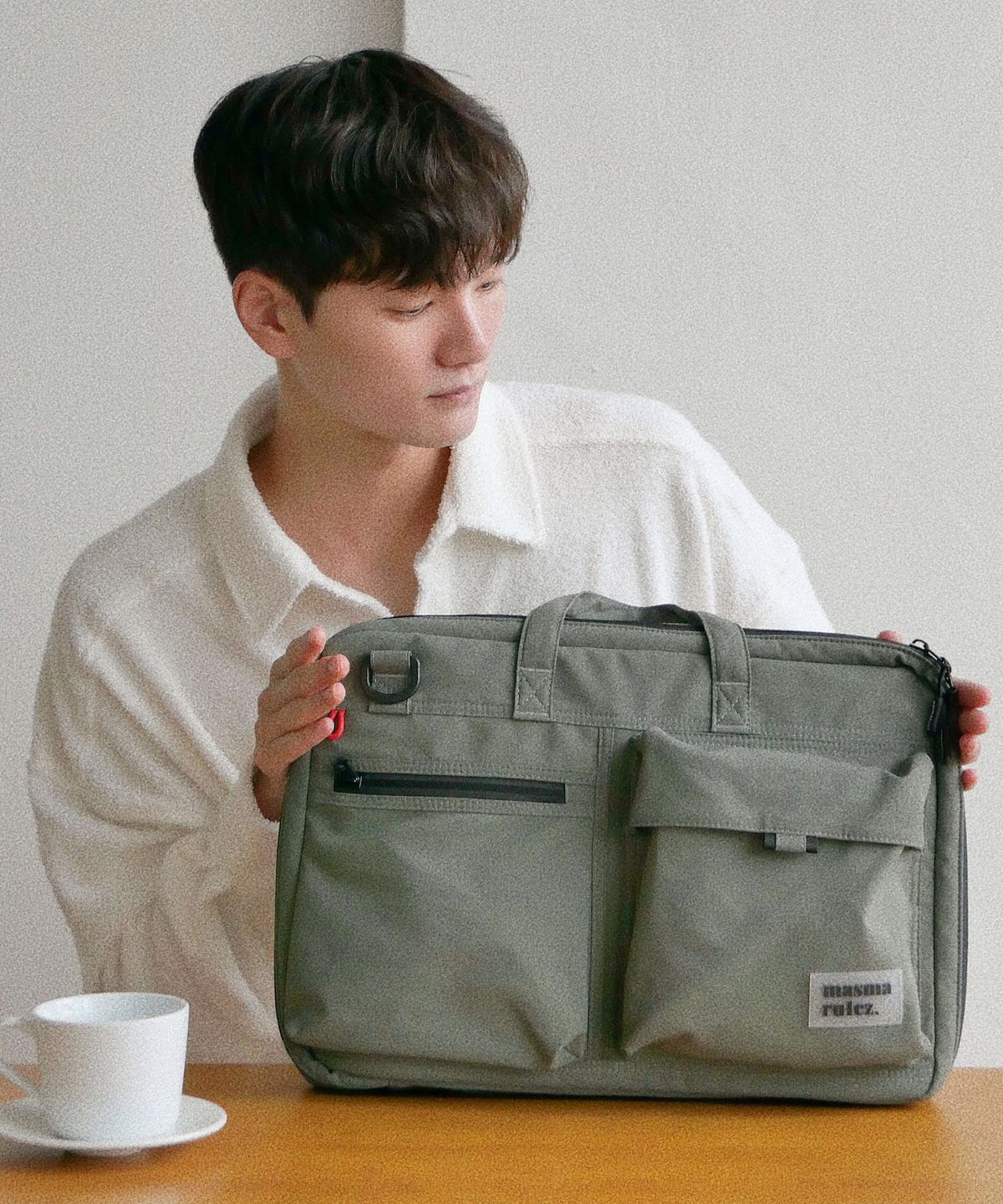 마스마룰즈(MASMARULEZ) Briefit laptop case slim bag_Khaki