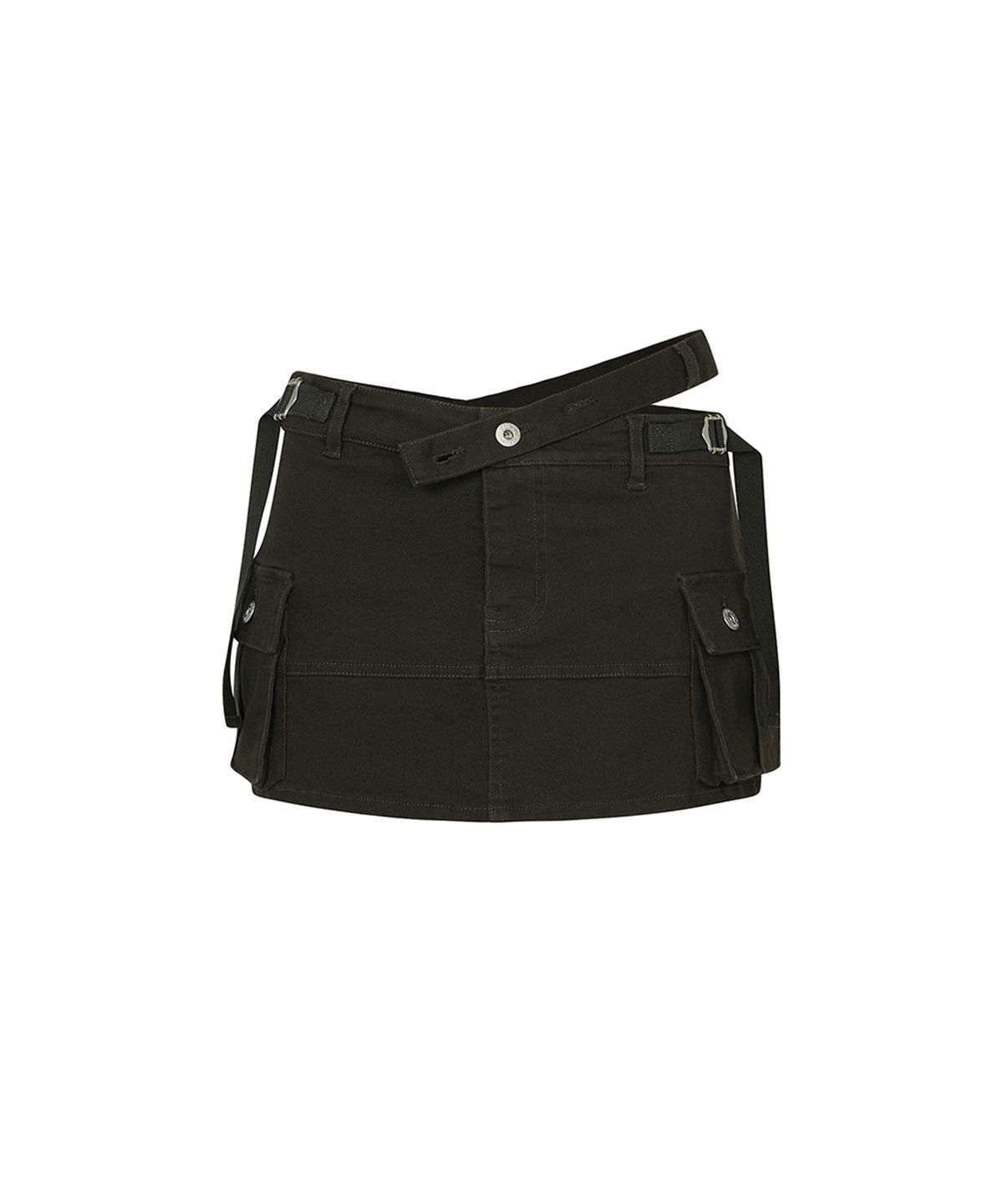 페인오어플레져(PAINORPLEASURE) NIX MINI SKIRT deep khaki