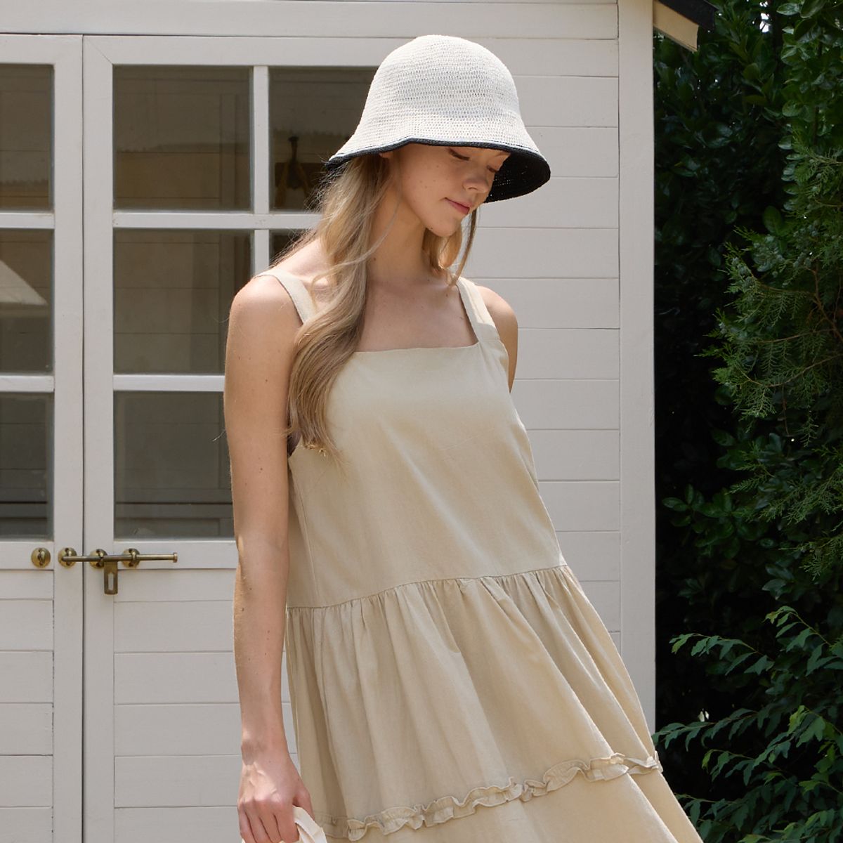 르 스튜디오(LE STUDIO) NATURAL LINE SUMMER HAT 2 COLOR