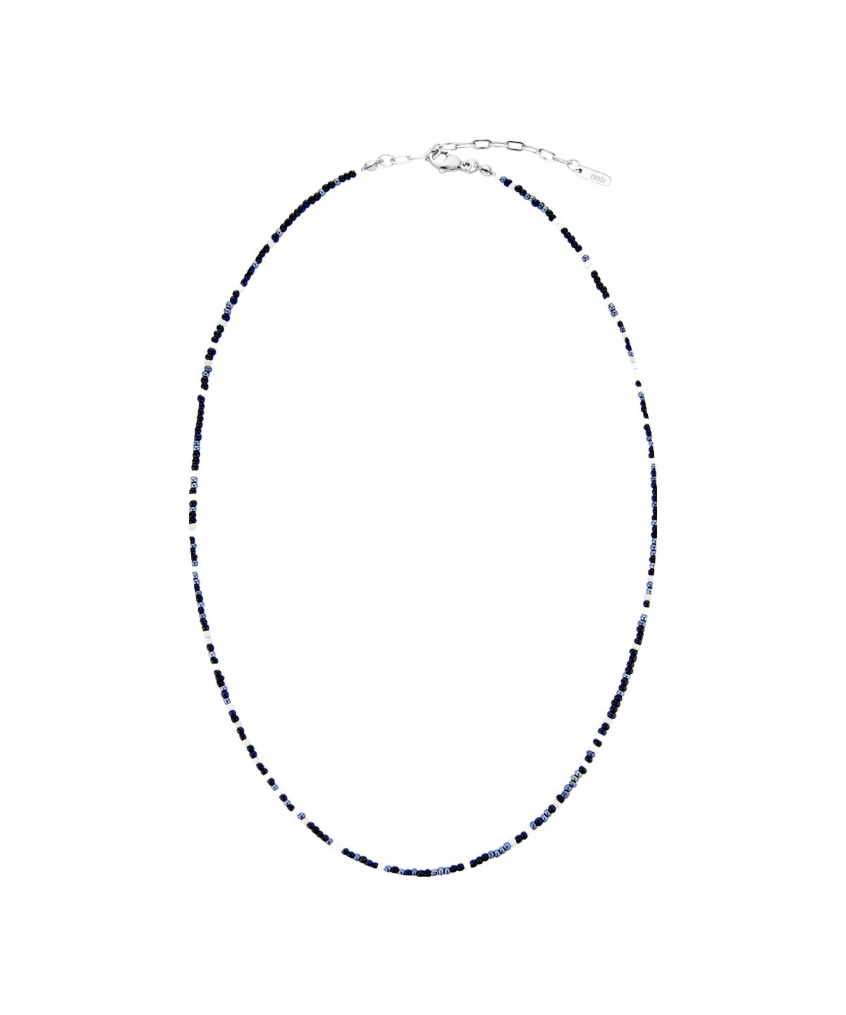 로맨티누어(ROMANTINUER) Color Beads Necklace (Black Dot)