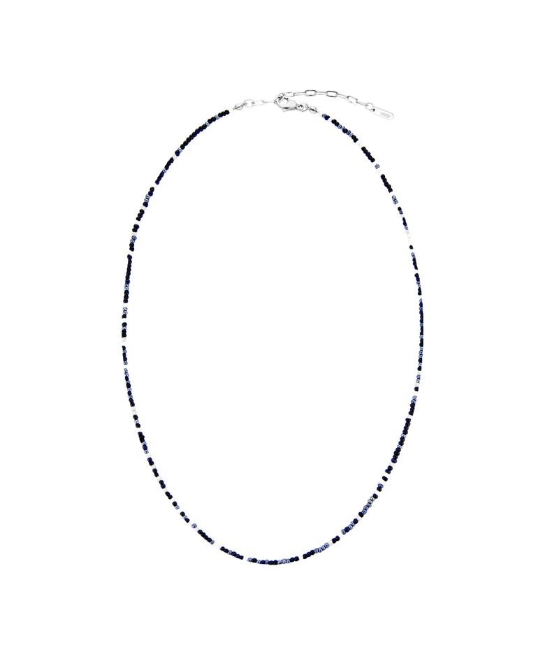 Color Beads Necklace (Black Dot)