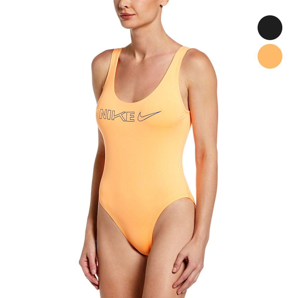 나이키스윔(NIKE SWIM) 여자수영복 아이콘 멀티로고 유백 원피스 NESSC250 2종 택1