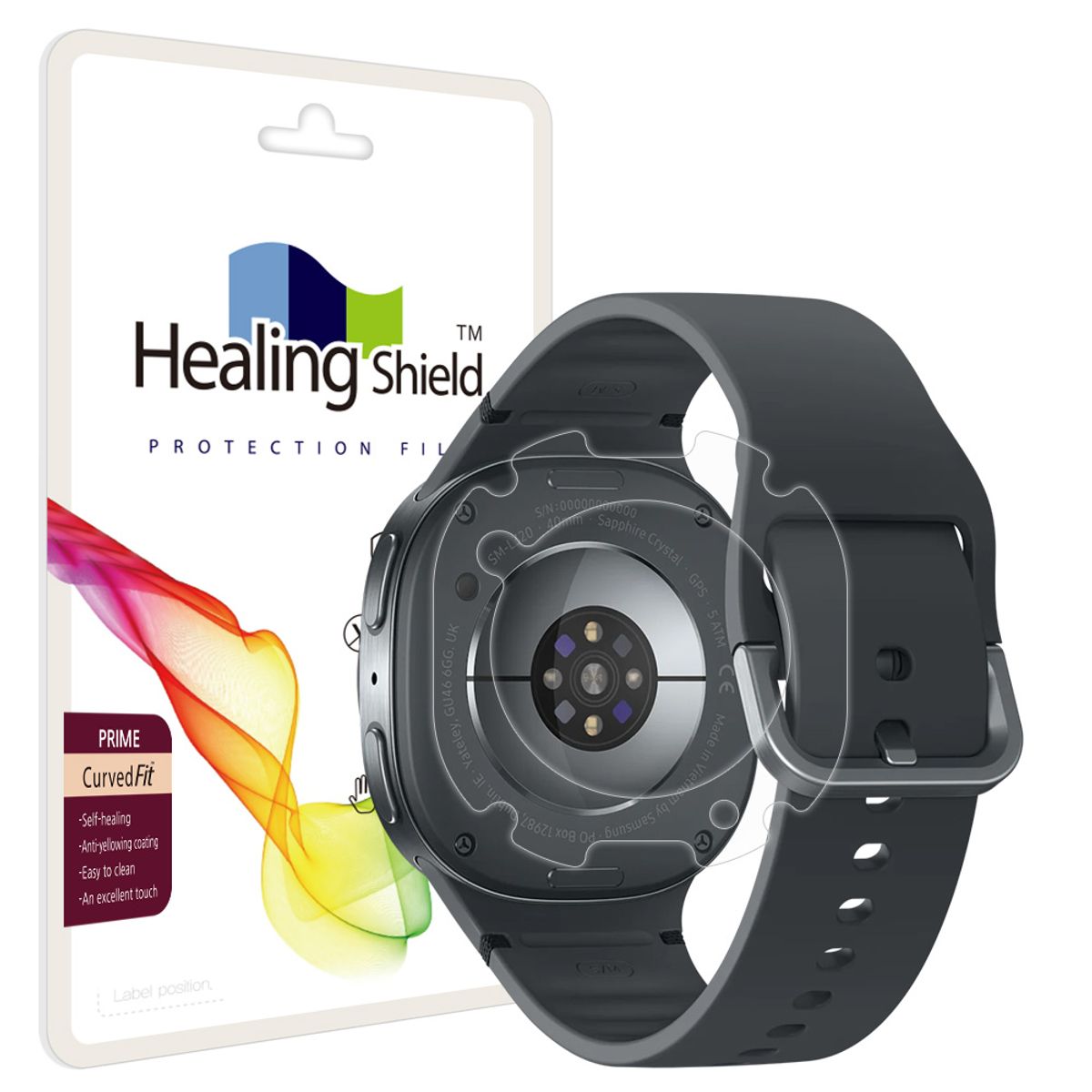 힐링쉴드(HEALINGSHIELD) 갤럭시워치8 40mm 프라임 고광택 후면보호필름 2매