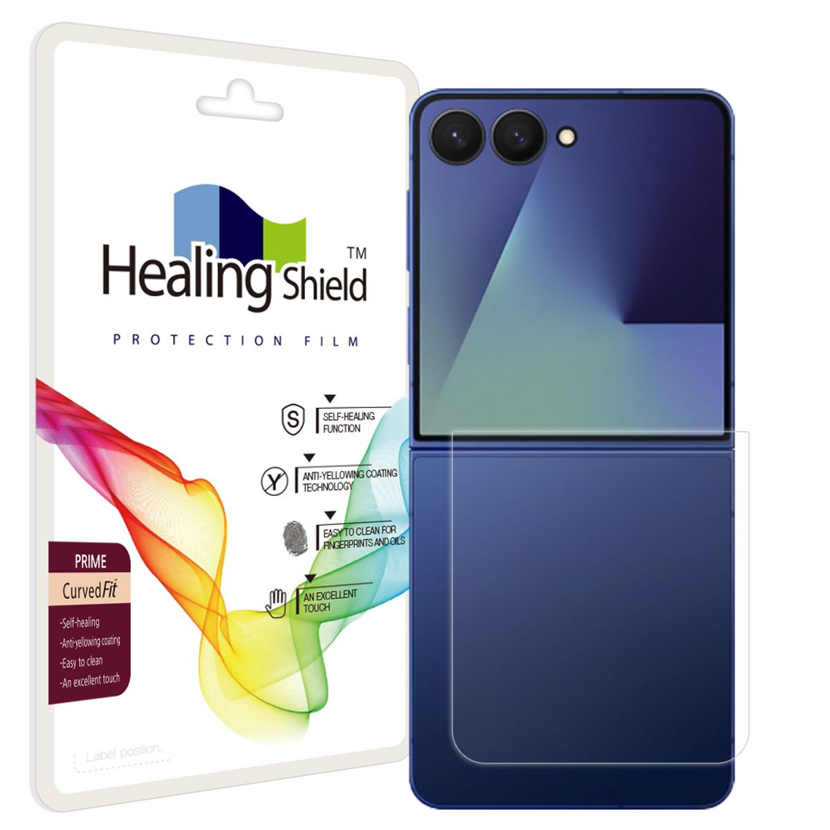 힐링쉴드(HEALINGSHIELD) 갤럭시 Z플립7 프라임 고광택 후면보호필름 2매