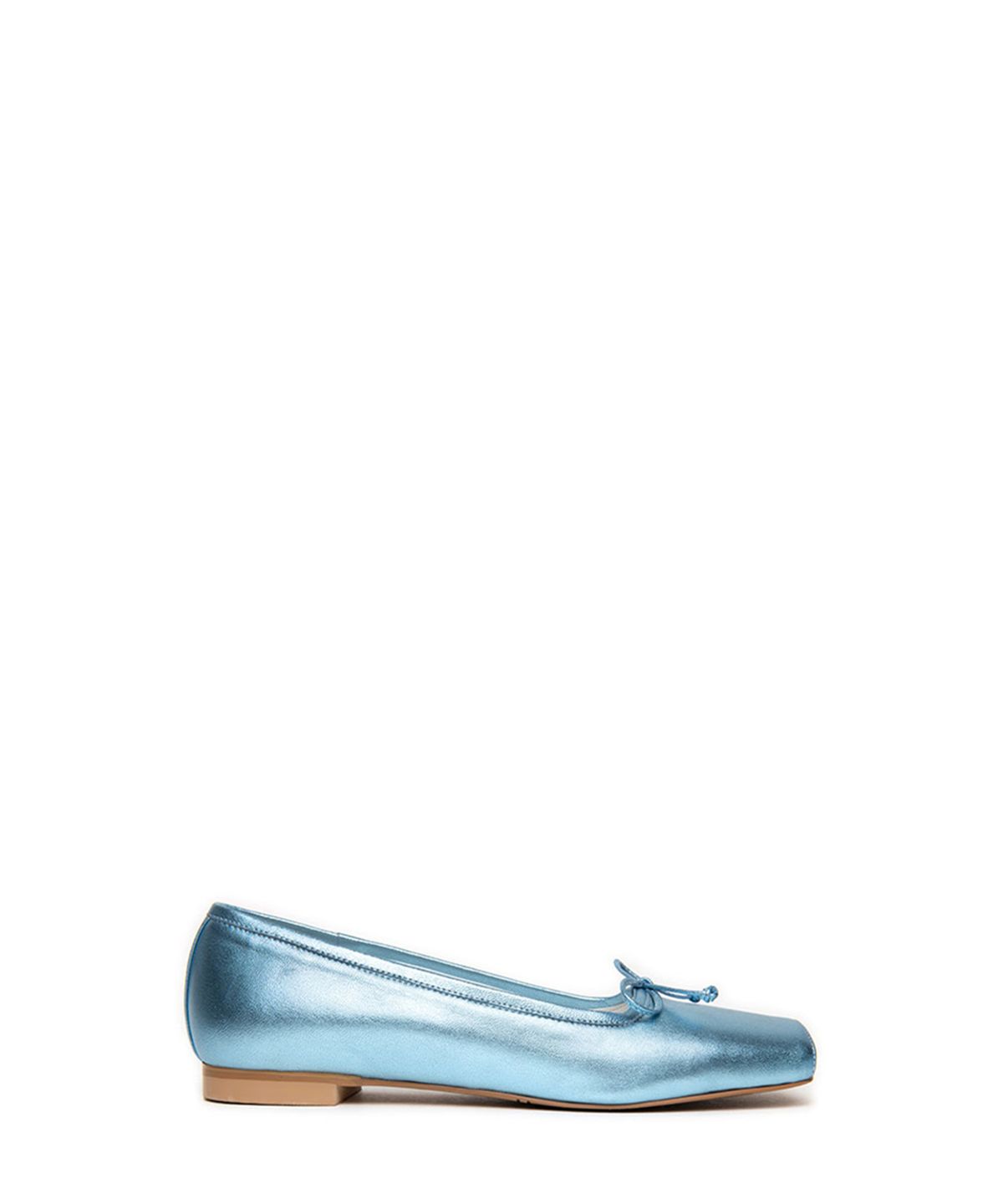 쓰리투에이티(THREE TO EIGHTY) BALLET-TOE FLAT SHOES BLUE