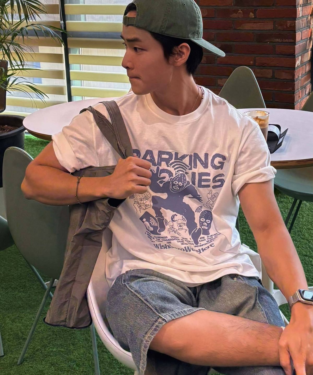 더블유엠씨(WMC) 파킹 쿠키즈 티셔츠_WHITE