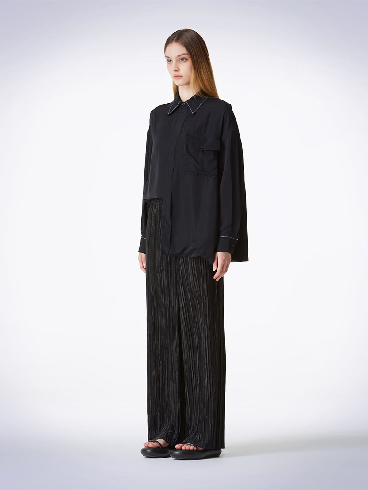 하우스공칠이씨(HAUS072C) ALLEMANDE BLOUSEL BLACK