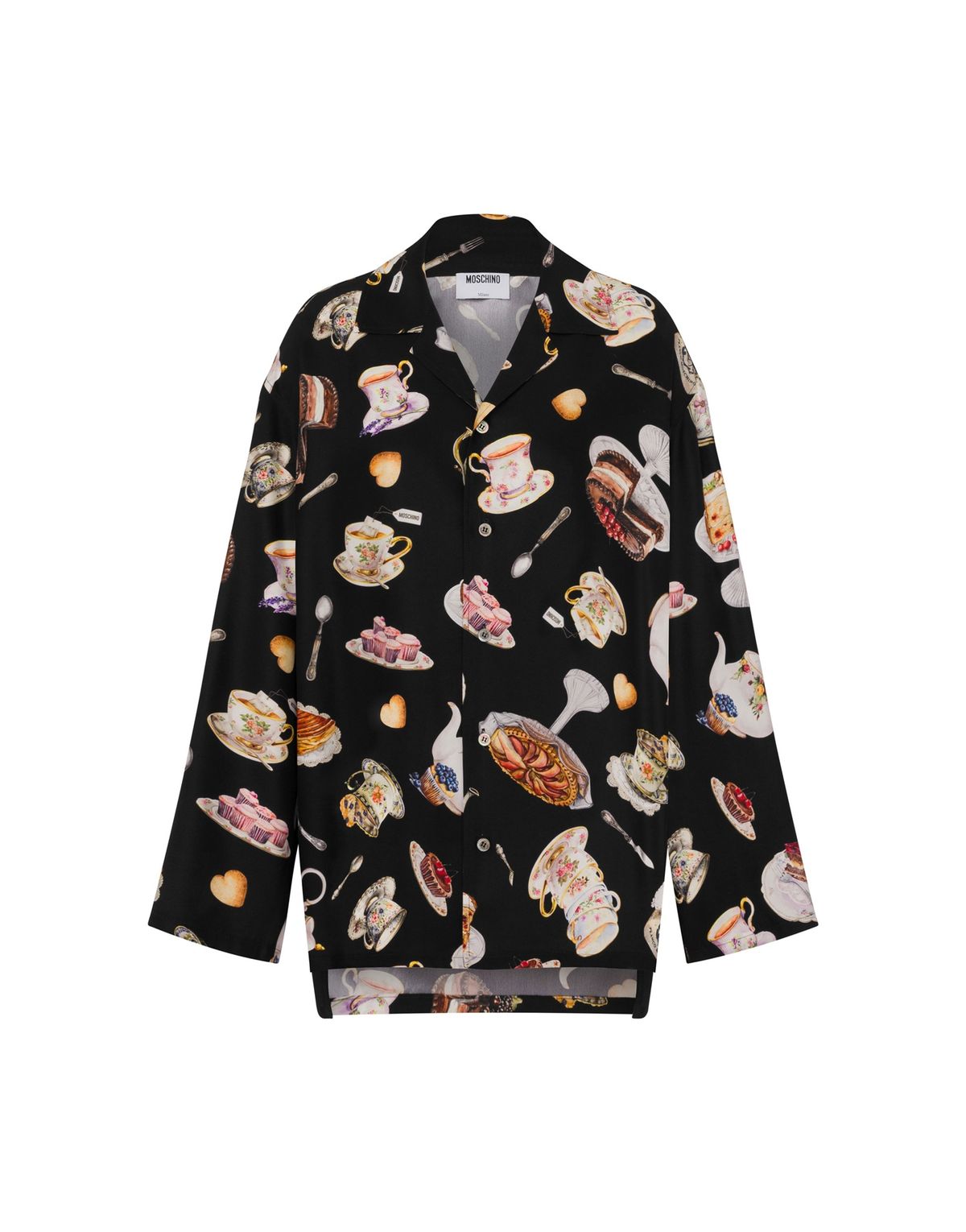 모스키노(MOSCHINO) 티타임 실크 새틴 셔츠