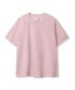 (우먼) 크롭 피그먼트 반소매 티셔츠_핑크