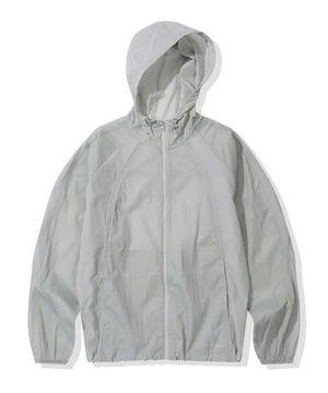 나일론 후드 경량 바람막이_라이트그레이